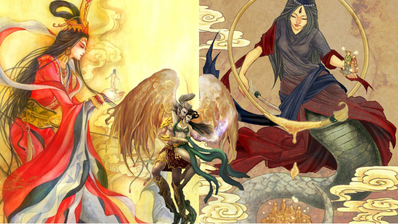 Sıkıldığı İçin İnsanı Yaratan ve Kardeşiyle Evlenen Çin Mitolojisi Tanrıçası: Nü Wa