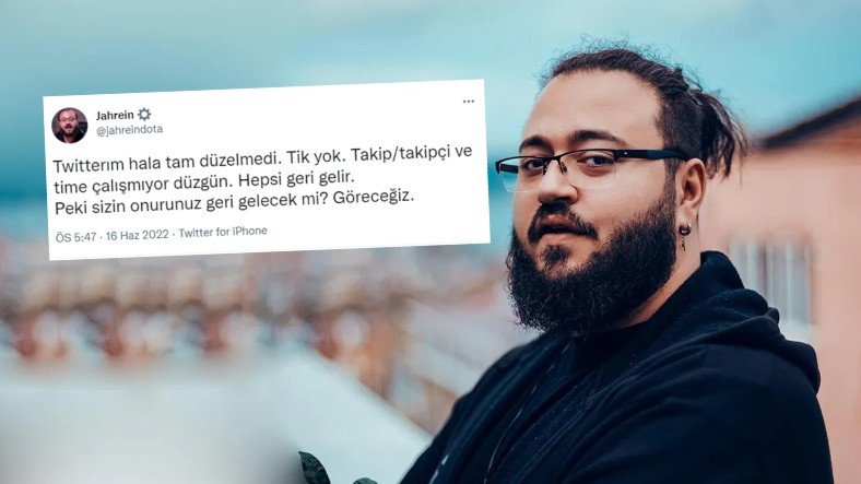 Ünlü Yayıncı Jahrein'in Şikayetler Sonrası Askıya Alınan Twitter Hesabı Tekrar Açıldı