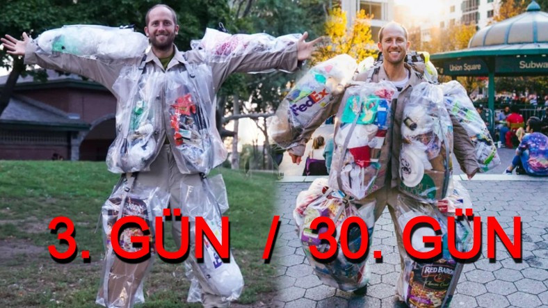 Çöpleri Atmak Yerine Oldukça Manidar Bir Sebeple 'Üzerine Giyen' Aktivistin Dikkat Çeken Eylemi