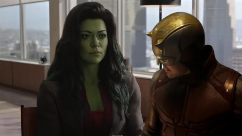 Marvel'ın Yeni Dizisi She-Hulk'ta Yer Alacak Daredevil'dan İlk Görüntü Geldi [Video]
