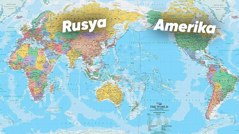Dünya Haritasında Amerika Neden Sağda Değil de Solda Yer Alıyor?