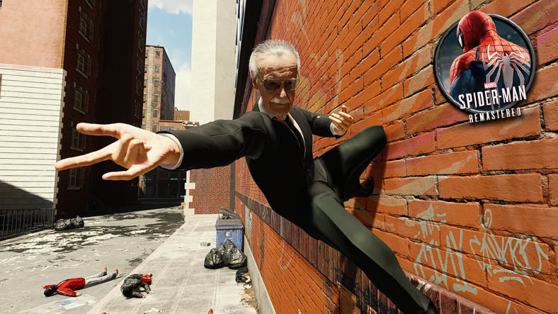 Stan Lee, Spider-Man Oldu: İlk Kez Çizdiği Bir Süper Kahramana Dönüştü.. [Video]