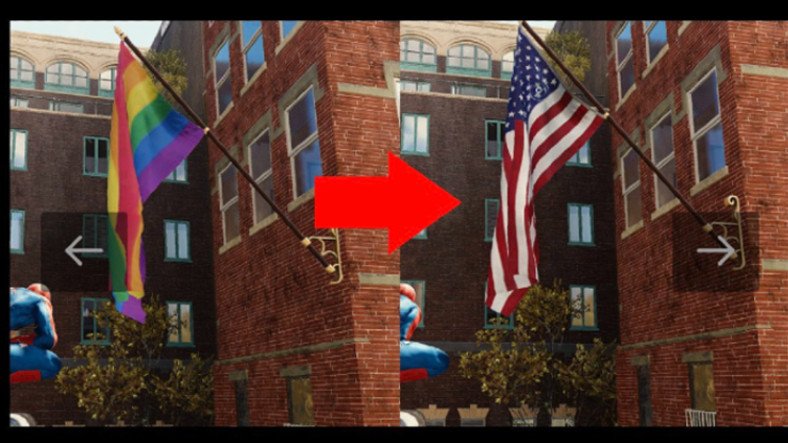 Spider-Man Remastered'daki LGBTQ Bayraklarını ABD Bayrağıyla Değiştiren Mod Yasaklandı