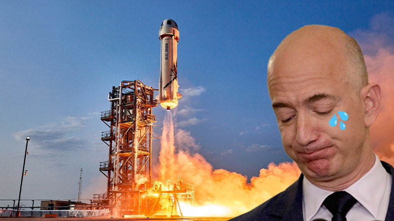 Jeff Bezos’un Sahibi Olduğu Blue Origin’in Roketi, İnsansız Uçuş Sırasında Havada Patladı