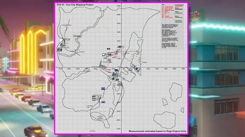 GTA 6 Sızıntıları, Hayranları Çıldırttı: Günlerce Kafa Patlatıp Yeni 'Vice City' Haritasını Çıkardılar