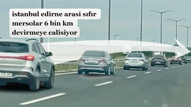 6000 KM Sınırını Doldurmaya Çalıştığı Söylenen Onlarca SIFIR Mercedes Trafikte Görüntülendi: İşte Olayın İç Yüzü [VİDEO]