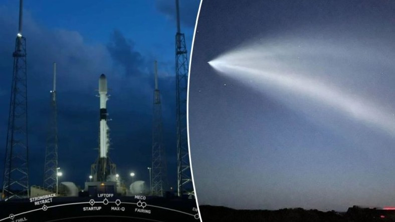 SpaceX, 50'den Fazla Starlink Uydusunu Daha Uzaya Gönderdi: Yörüngedeki Toplam Uydu Sayısı 3500'e Yaklaştı!