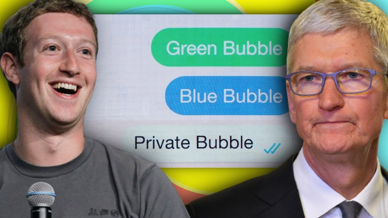 WhatsApp, Apple iMessage'ın 'Yeşil Balon, Mavi Balon' Özelliği ile Dalga Geçti