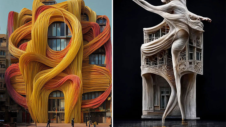 Yapay Zekâ Yardımıyla Birbirinden İlginç Mimari Yapılar Ortaya Koyan Sanatçının "Keşke Gerçek Olsa" Dedirten Eserleri