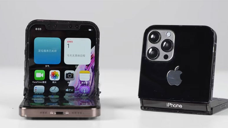 iPhone Hayranları, Apple’ın Israrla Yapmadığını Yaptı: İşte Katlanabilir “iPhone V” (Gerçekten Katlanıyor!)