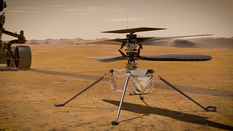NASA, Mars Helikopterinin Yazılımını Güncelledi: Artık Ulaşılması Daha Zor Yerleri Keşfedebilecek