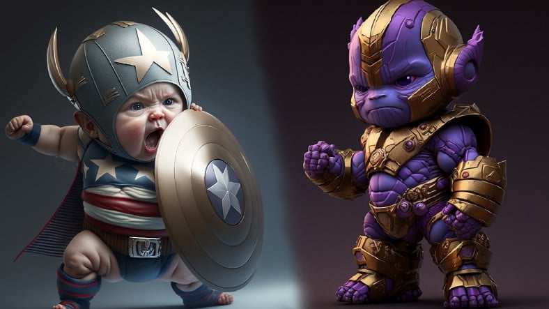 Marvel Karakterleri Bebek Olsalardı Nasıl Görünürlerdi? Yapay Zekâ Yanıtladı