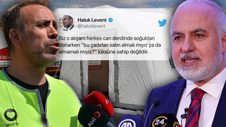 Haluk Levent, “Kızılay'ın Ahbap'a Çadır Satması” Konusunda Açıklama Yaptı! Kızılay'dan da Açıklama Geldi