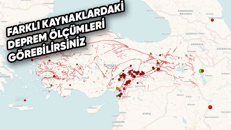 Türkiye’deki Tüm Depremleri Detaylı Bir Şekilde Takip Edebileceğiniz “Sismik Harita” Yayınlandı