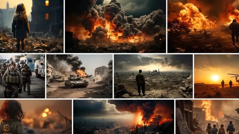 Adobe’nin Sattığı Uydurma İsrail-Filistin Savaşı Görselleri İnterneti Karıştırdı: Yapay Zekâ ile Üretilen İmajlar Gerçek Sanılıp Paylaşılıyor!