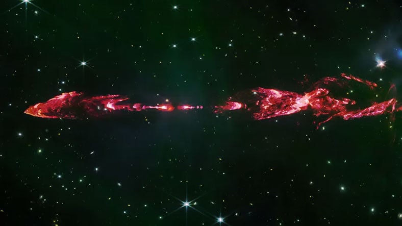James Webb Teleskobu, 50.000 Yaşındaki Bir Yıldızın Doğumunu Görüntüledi (Güneş'imiz de Evvelce Böyleydi)
